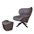  Stylish TABANO Armchair  3D model small image 1