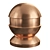 Elegant Brushed Bronze Metal 3D model small image 1