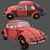 Vintage Beetle Car: Classic Charm on Wheels 3D model small image 6