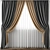 Elegant Detailed Curtain Model 3D model small image 1