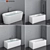 Title: Sanitana Bathtub Set 80 - Perfect Fit for Any Bathroom 3D model small image 1