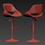 Sleek Fresno Bar Chair 3D model small image 3