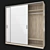 Modus MS163 Sliding Wardrobe: Narrow Profile, Elegant Design 3D model small image 3