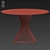 Elegant Dining Set: Poliform Sophie Chair & Calligaris Vortex Table 3D model small image 3