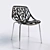 Modern Plastic Dining Chair 3D model small image 4