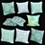 Stylish Sofa Pillows 3D model small image 1