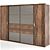 Virgo Oak Wardrobe - Sleek and Stylish 3D model small image 1