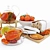 Delicious Fruit Tea & Zesty Tangerines 3D model small image 2