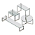 DRAENERT Klassik 1022: Elegant Steel and Glass Tables 3D model small image 1