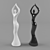 Elegant Ceramic Dancing Woman 3D model small image 3