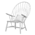 Sleek Black Peacock Lounge Chair 3D model small image 3