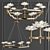Luminous Petals: Designer Crystal Chandelier 3D model small image 1