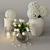 Blooming Beauty: Tulip and Hydrangea Decor Set 3D model small image 2