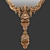 Elegant Regal Mirror with a French Twist 3D model small image 2