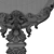 Elegant Regal Mirror with a French Twist 3D model small image 5