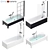 Modern Gustavsberg Bath Set 3D model small image 1