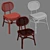 Rattan Marte Bistro Chair - Stylish and Sustainable 3D model small image 4