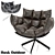 Outdoor Elegance: Husk Armchair 3D model small image 1