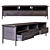 Contempo 3-Drawer Media Console in Graphite Oak 3D model small image 1