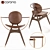 Modern Circle Chair: Stylish and Versatile 3D model small image 1