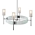 Elegant Glass Pendant Chandelier 3D model small image 1
