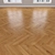 Caramel Oak Parquet: Herringbone, Linear, Chevron 3D model small image 4