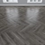 Gray Oak Parquet - Herringbone, Linear, Chevron 3D model small image 3