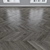 Gray Oak Parquet - Herringbone, Linear, Chevron 3D model small image 4