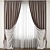 Exquisite Curtain Model: 3DS Max & OBJ 3D model small image 1