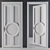 Elegant White Door: Neo-Classic 3D model small image 1