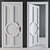 Elegant White Door: Neo-Classic 3D model small image 2