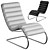 Title: Sophisticated Knoll MR Lounge Chaise 3D model small image 1