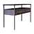 Contempo 2-Drawer Console in Graphite Oak 3D model small image 2