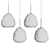 Bolle Luxe Glass Pendant Light 3D model small image 2