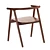 Modern Tanaka Chair: Stylish and Functional 3D model small image 2