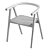 Modern Tanaka Chair: Stylish and Functional 3D model small image 3