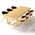 Modern Cartesio Table Set - Vray & Corona Compatible 3D model small image 4