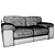 Modern Madrid Sofa 3D model small image 4