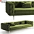 3D MAX 2015 Sofa: Textured & Rendered 3D model small image 1