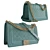 Chic Grained Calfskin Boy Handbag 3D model small image 1