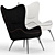 Wittmann Contessa Armchair: Elegant, Compact, and Comfortable! 3D model small image 1