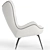 Wittmann Contessa Armchair: Elegant, Compact, and Comfortable! 3D model small image 3