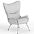 Wittmann Contessa Armchair: Elegant, Compact, and Comfortable! 3D model small image 4