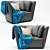 Sleek Modern Arm Chair: High-quality Design 3D model small image 2