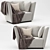 Sleek Modern Arm Chair: High-quality Design 3D model small image 4