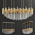Elegant Waterfall Luxxu Chandelier 3D model small image 1
