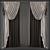 Elegant Polys Curtain Set 3D model small image 1