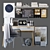 Scandi Style Office Set 3D model small image 1