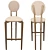 Circus Bar Stool: Ergonomic Design 3D model small image 2