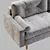 Elegant Gray Sofa, Perfectly Sized 3D model small image 2